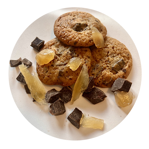 cookies cercle chocolat gingembre
