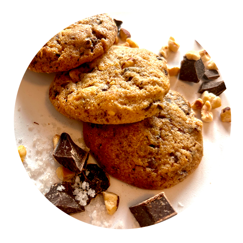 cookies cercle noisette choc sel